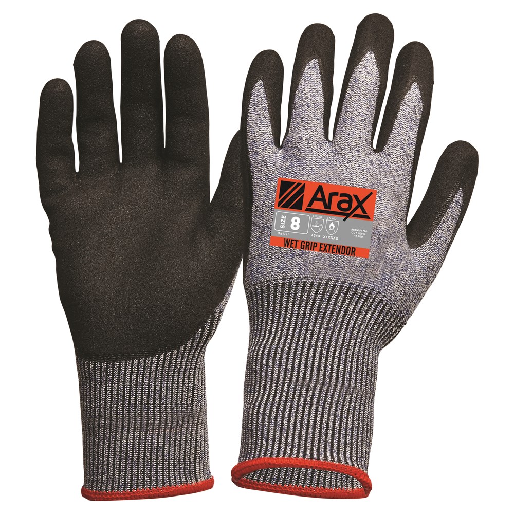 arax wet grip gloves