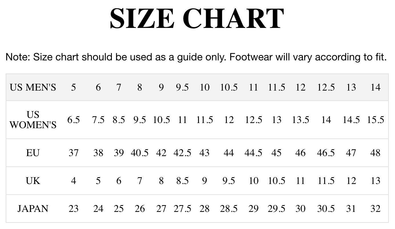 FXD SIZE CHART – FXD Australia